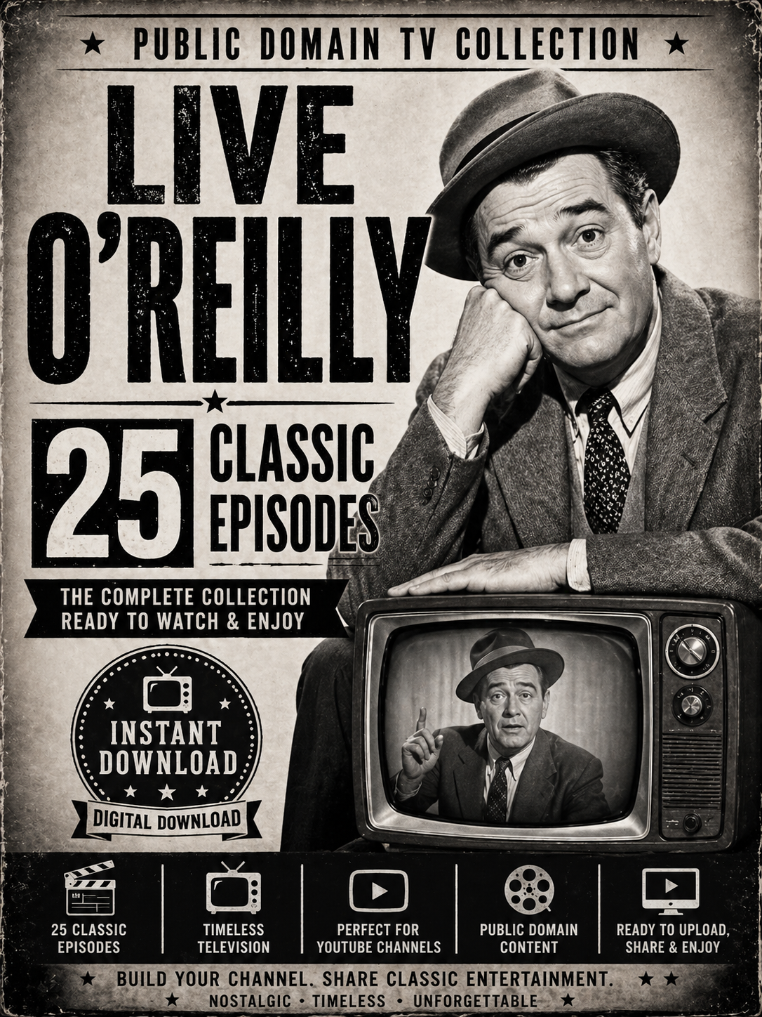 Life Of Riley Comedy Starter Youtube 25 Videos Kit $19.99