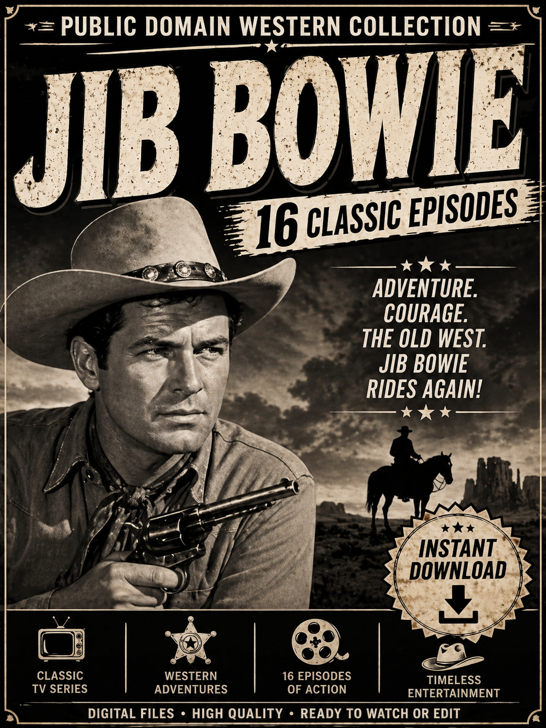 Jim Bowie Western Youtube Started kit $14.99 16 Videos
